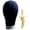 Black, variant on 25" Canvas Wig Head Millinery & Lace Hats Mannequin Beige Black Cork Block with Clamp