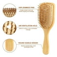 thumbnail image 4 of AllWays Plaza Bamboo Hair Brush for Hair Growth, Wooden Brush with Natural Bamboo Bristles, Wooden Hairbrush Scalp Massage & Detangling for Women Men & Kids, All Hair Types, Ergonomic Handle, 4 of 14
