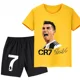 thumbnail image 4 of 2024 Ronaldo, jugador de fútbol CR7, ropa estampada para niños, conjunto de 2 piezas de camiseta informal y pantalones cortos, moda de verano para niños, trajes deportivos, 4 of 4