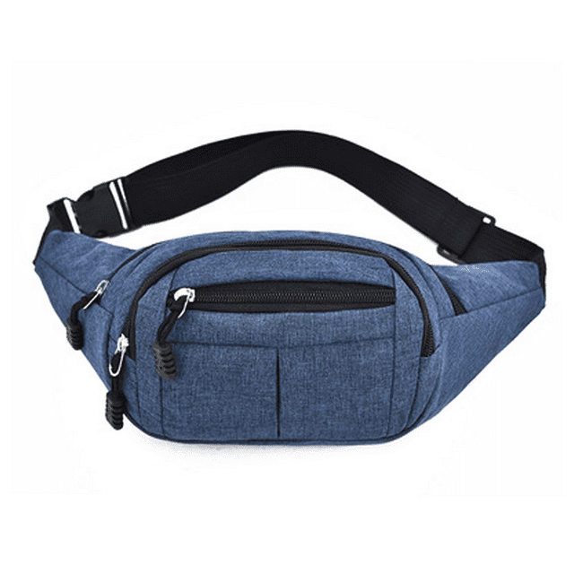 Riñonera cruzada para hombre y mujer, bolso de cintura grande para entrenamiento al aire libre, viajes, correr de forma informal.