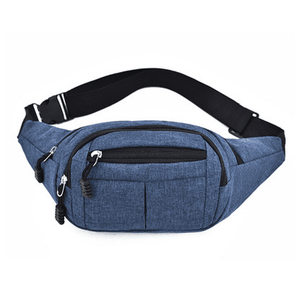 Riñonera cruzada para hombre y mujer, bolso de cintura grande para entrenamiento al aire libre, viajes, correr de forma informal.