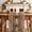 Brown, variant on Western Texas Star Retro Table Runner - 70 Inch Long Country Farmhouse Light Blue Brown Wooden Cotton and Linen Blended Dress Scarves Farmhouse Table Runner for Kitchen Dining, Coffee Table, 13"x70"