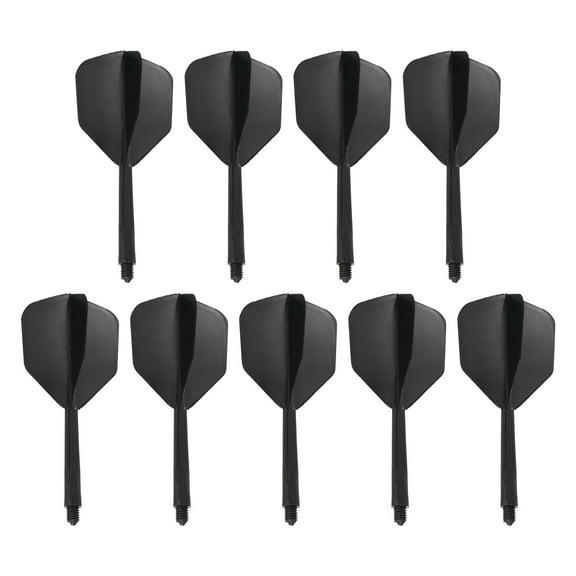Uxcell Integrated Dart Shaft Flights, 9 Pack Durable Dart Flight Set, Black