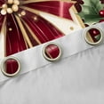 thumbnail image 4 of jejeloiu Merry Christmas Red Xmas Bowtie Happy New Year Blackout Curtains, Pack of 2 (42x63 Each), Super Cozy Girls Bedroom Decor, 4 of 6