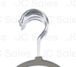 "Brookstone Rubberized Hanger Gray 10PK: Durable, non-slip design for organized closets."