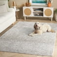 thumbnail image 3 of SAFAVIEH Audrey Mirjana Striped Area Rug, Light Grey/Ivory, 4' x 6', 3 of 11