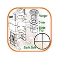 thumbnail image 1 of Sunkist S-101 4 Wedge Blade Cup Sectionizer, 1 of 1