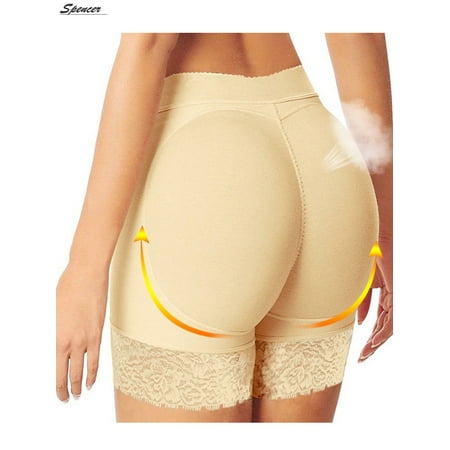 

Spencer Women s Butt Lifter Padded Underwear Hip Enhancer Sexy Seamless Panties Body Shaper Shorts (XL Beige)