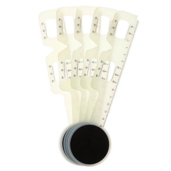 Tablero De La Presa De Color Beige óptica Distancia De Regla De Plástico Pd Oftálmica Regla DYNWAVEMX Junta presa