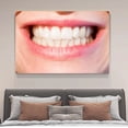thumbnail image 4 of Póster de lienzo con dientes blancos para mujer, decoración de dormitorio, paisaje deportivo, decoración de oficina, regalo, estilo marco, 12 x 18 pulgadas (30 x 45 cm), 4 of 8