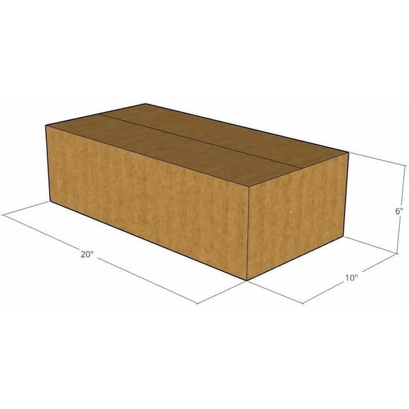 20" x 10" x 6" Corrugated Boxes 32 ECT (Pack of 5-20x10x6) | Quality moving boxes. Great for shipping boxes for Business, office or home.