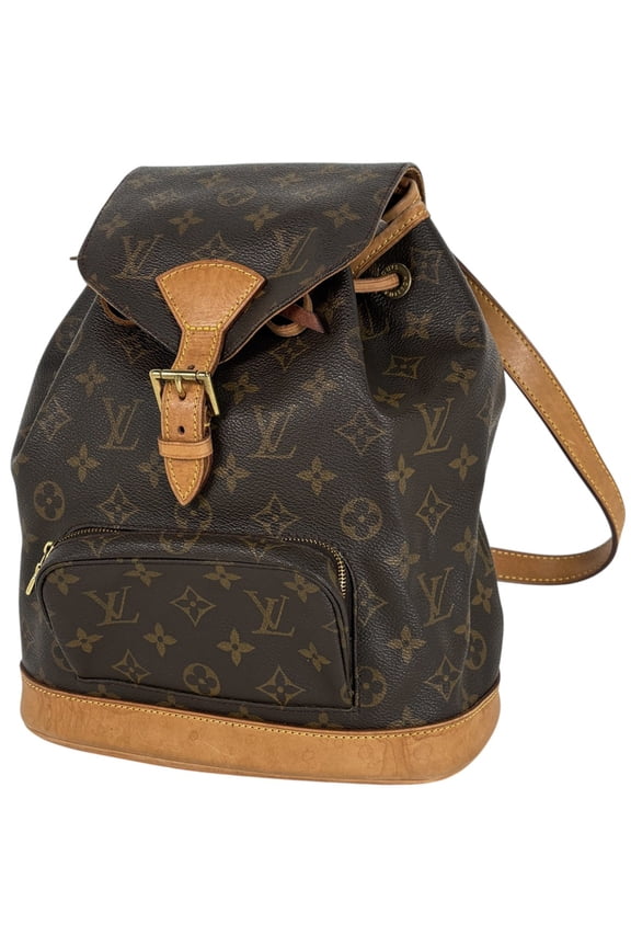 Pre-Owned Louis Vuitton Montsouris MM Backpack Daypack Monogram Brown M51136 Women's (Fair)
