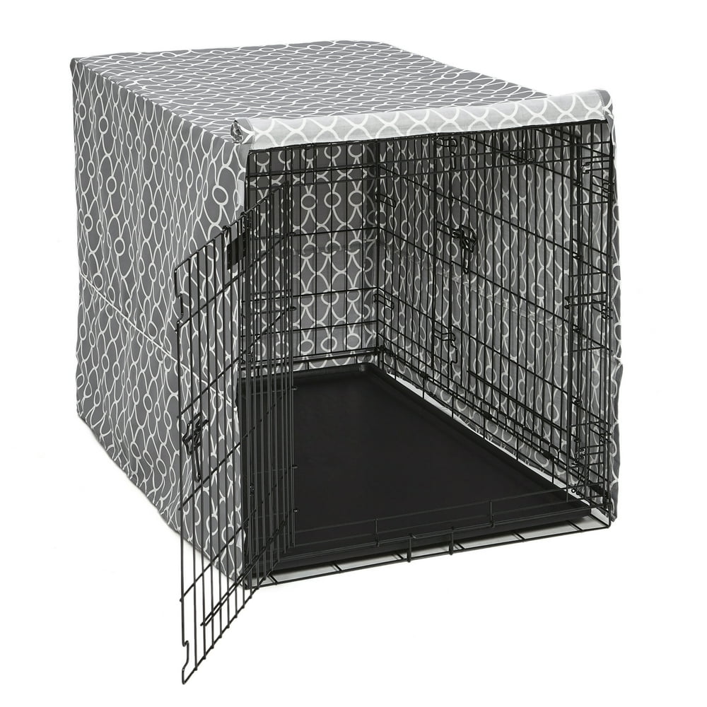 MidWest QuietTime Defender Dog Crate Cover, Gray, 42"L x 28"W x 30"H