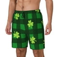 thumbnail image 2 of Daiia Happy St. Patrick's Day5 Mens Swim Trunks Swim Shorts Quick Dry Swim Shorts with Mesh Lining Pockets-3X-Large, 2 of 9
