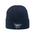 thumbnail image 1 of Men‘s Fashion Embroidered Wool Knitted Winter Hat Warm Pure Color Hat, 1 of 2