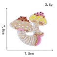 thumbnail image 4 of 12 parches de hongos para planchar en la ropa, mini pegatinas de hongos, parches naturales, parche bordado de hongos DIY, 4 of 4