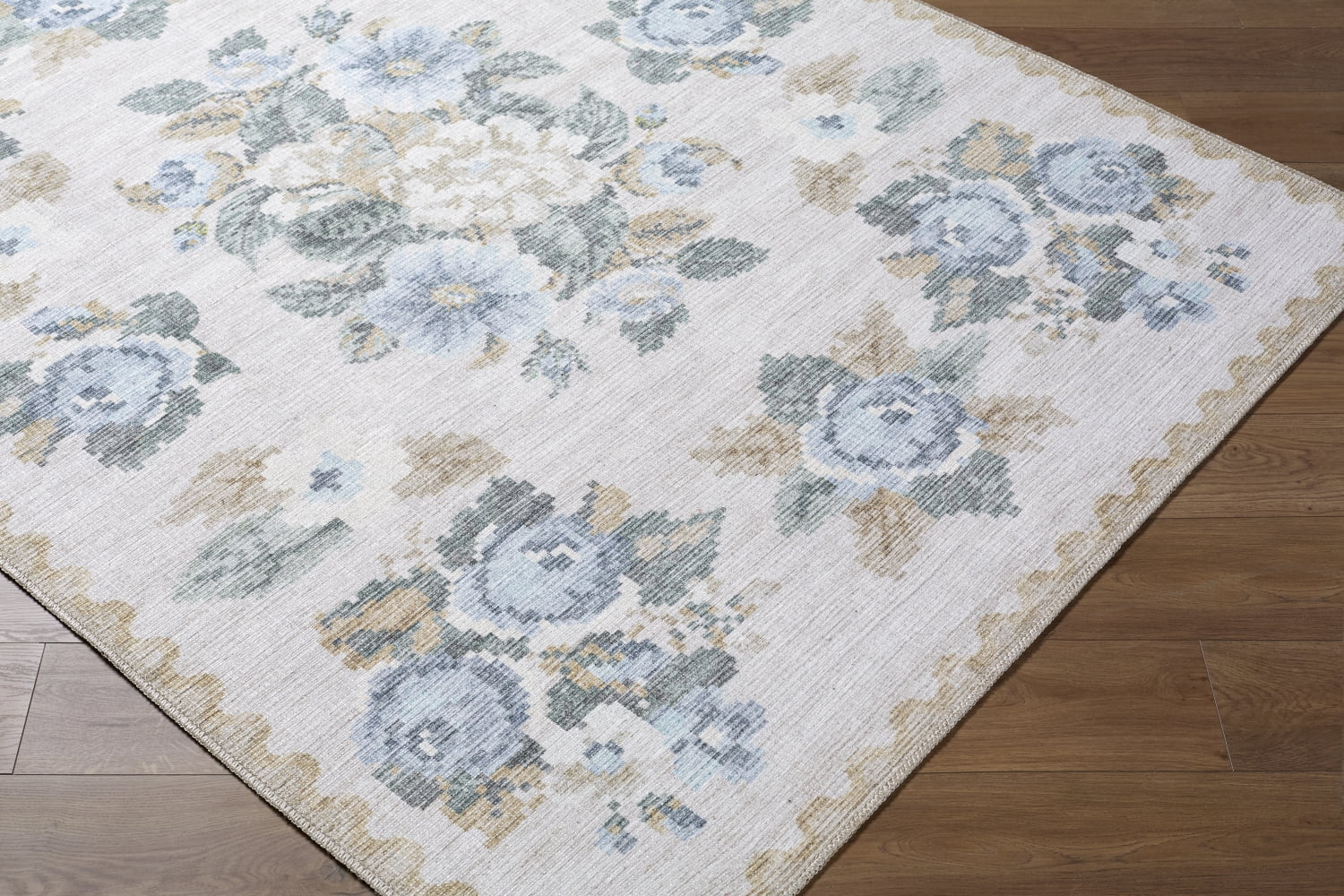 My Texas House Sage 5'3" x 7' Washable Area Rug