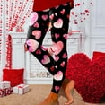 thumbnail image 2 of Women's Leggings 2026 Valentine's Day Print Control Sport Athletic Yoga Running Gym Legging Pants, 2 of 4
