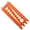 Orange, variant on Leeye Nut and Bolt Thread Gauge, Screw Pitch Measuring Tool for Fasteners, Metric Standard Bolt Sizer with Drill Bit Sizes, Thread Pitch Checker for Home Workshop, Blue
