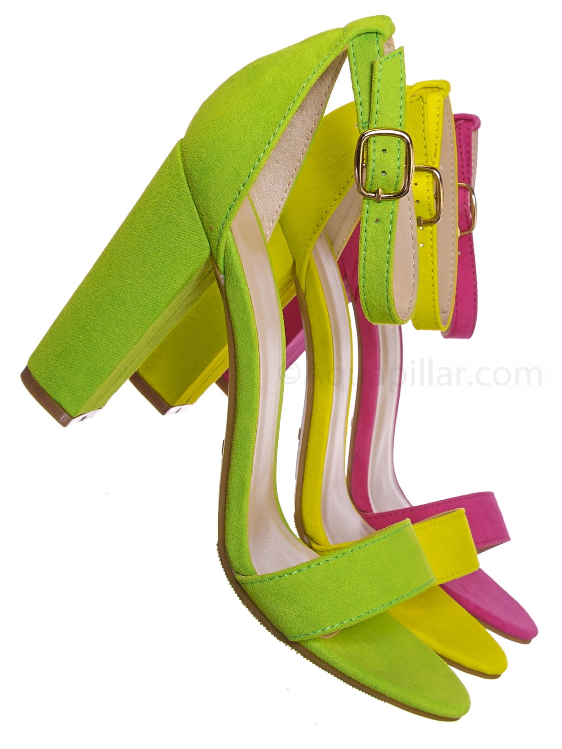 bamboo neon sandals