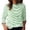 A-Green127, variant on Womens Tshirts Classic Striped Crew Neck Three Quarter Sleeve T-Shirts Relaxed Fit Casual Daily Spring Lady Tops
