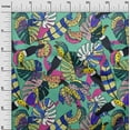 thumbnail image 3 of oneOone Cotton Poplin Pink Fabric Leaves Sewing Material Print Fabric By The Yard 42 Inch Wide, 3 of 6