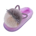 thumbnail image 4 of XXWXYD Kids Plush Slippers Carton Animal Winter Fall Indoor Home Warm 𝖢ozy House Shoes with Non-Slip Sole for Boys Girls, 4 of 8