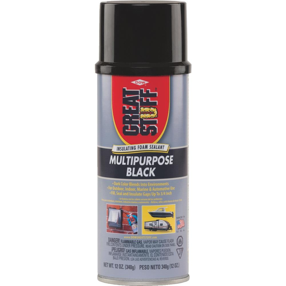 GREAT STUFF 99054816 12 oz. Black Polyurethane Multipurpose Insulating Foam
