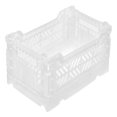 thumbnail image 1 of AYKASA Collapsible Storage Bin Container Basket Tote Folding Basket Crate Container : Storage Kitchen Houseware Utility Basket Tote Crate Mini-Box (White), 1 of 5