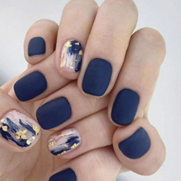 Consejos franceses para presionar las uñas, uñas postizas cortas y bonitas, puntas de uñas postizas cuadradas acrílicas