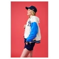thumbnail image 5 of Women's Terez Cream New York Yankees Color-Block Full-Zip Hoodie Bomber Jacket, 5 of 5
