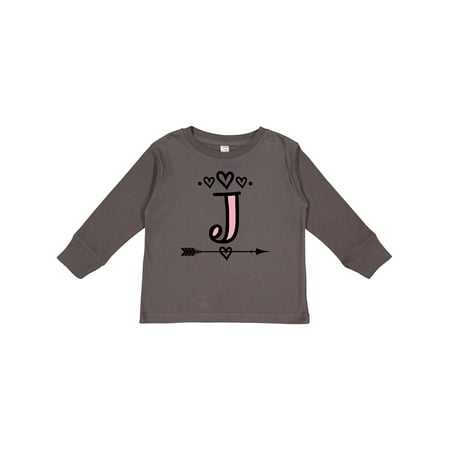 

Inktastic Letter J Monogram Tribal Arrow Girls Long Sleeve Toddler T-Shirt
