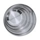 thumbnail image 1 of 5 Unidades Plato De Acero Inoxidable Plato Redondo De Metal Para Servir, 1 of 10