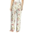 thumbnail image 3 of Balery Floral print Women's Pajama Pants,Ultra Lightweight Pjs,Lounge Pant-Small, 3 of 9