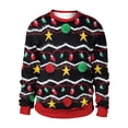 thumbnail image 1 of Sudadera con estampado navideño para hombre y mujer, jersey de cuello redondo de gran tamaño, ropa de Cosplay para fiesta de navidad, 1 of 4