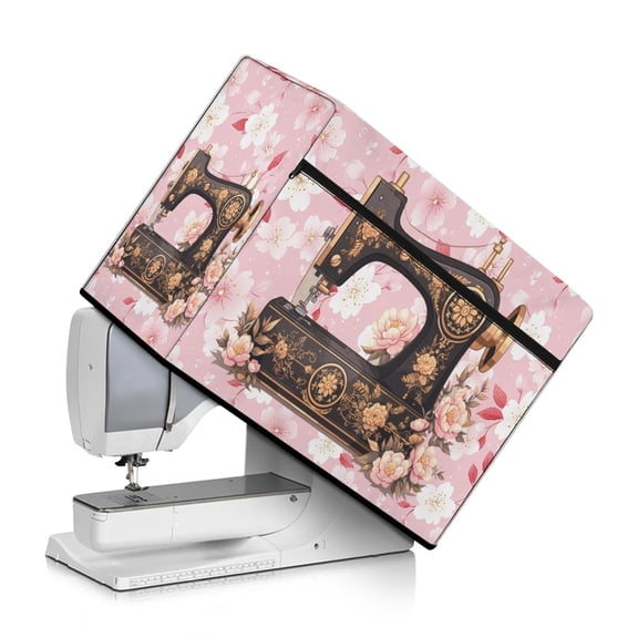 HELLHERO Sewing Machine Floral Pattern Sewing Machine Protector 17.7 x 8.6 x 12.5 inches Easy to Organizer Fashion Home Accessories Women Gifts