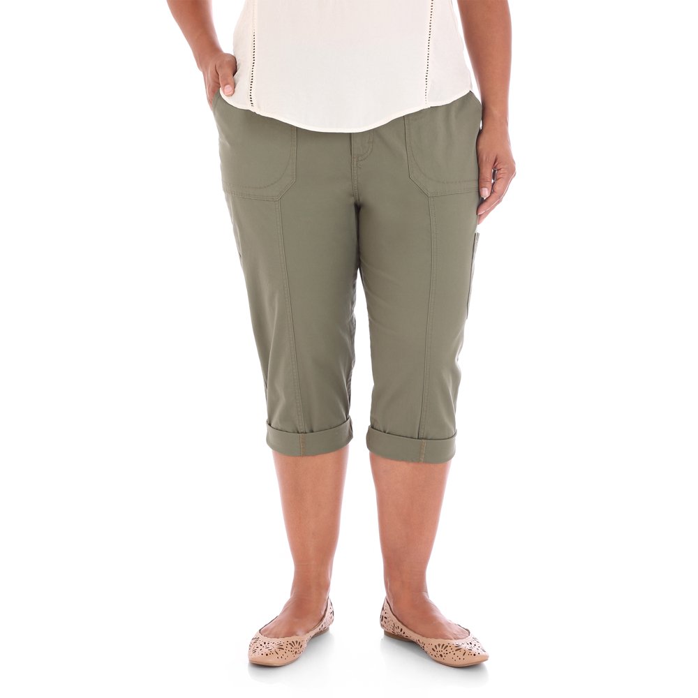 Lee Riders Lee Riders Women's Plus Size Utility Cargo Skimmer Pant
