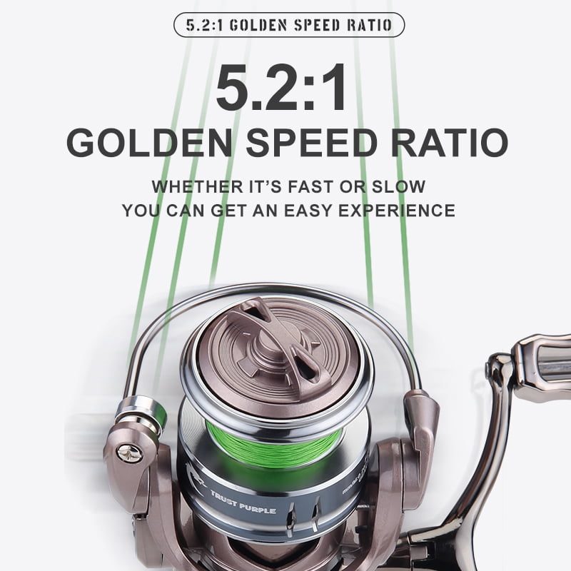 HAUT TON FZ 1500/2500/3000 Spinning Fishing reel 5.2:1 Gear Ratio ,22Lbs, ultra light ,5+1BB,For Freshwater ,Saltwater Fishing