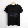 thumbnail image 4 of Happy New Year 2026 Women’s Cotton Short Sleeve T-Shirt HD Graphic Print Casual Crew Neck Tee 3XL, 4 of 6
