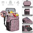 thumbnail image 5 of Travel Cooler Bag - Pink and Black Of Leopard Print Camping Beer Cooler Backpack with Bottle Opener- Waterproof Insulated Picnic Backpacks - Cooler Bag for Beach, 5 of 6