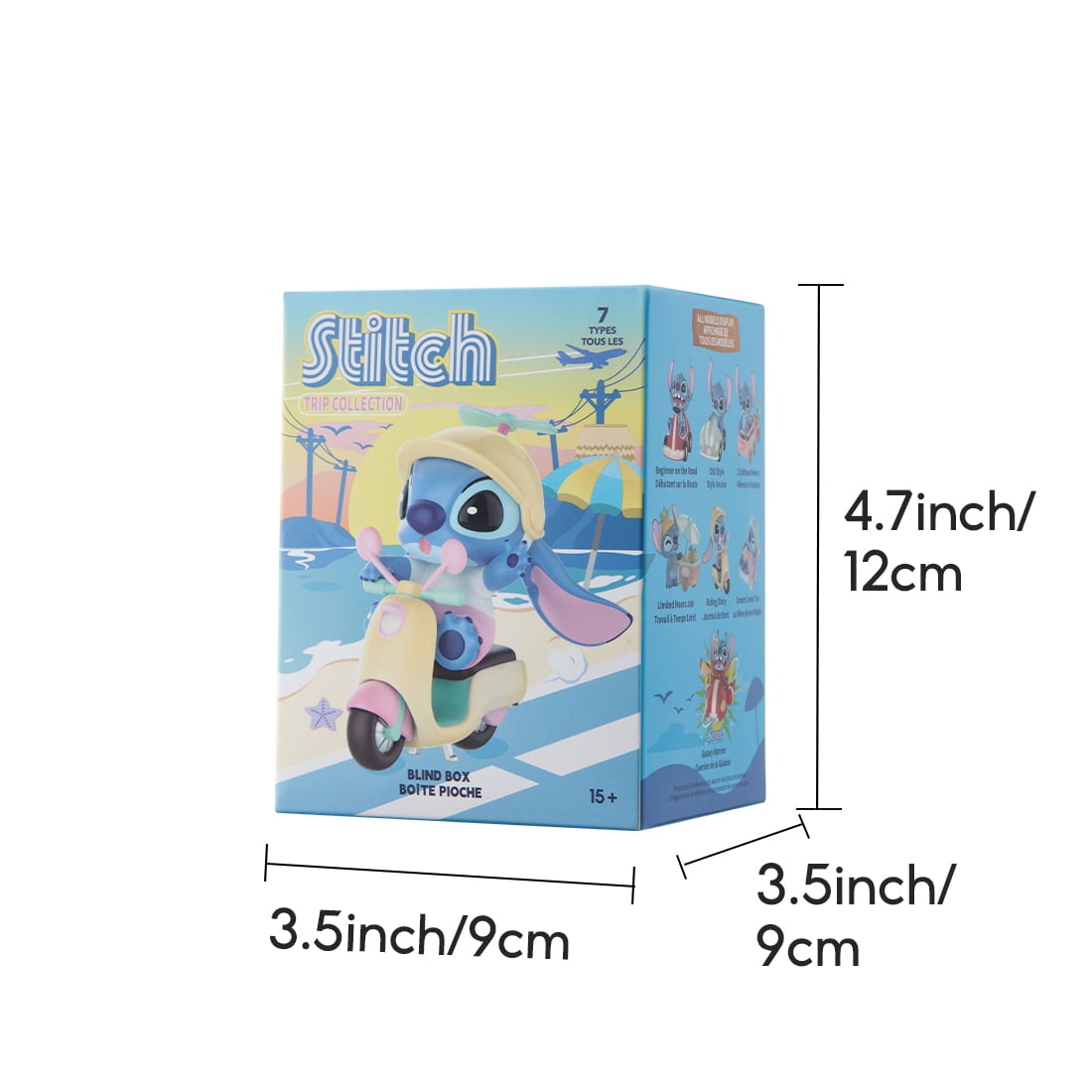 Miniso Disney Stitch Trip Collection Blind Box Figure, Collectible Vinyl Toy, Random Style