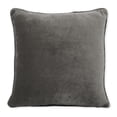 thumbnail image 2 of Better Homes & Gardens Quilted Velvet Decorative Square Throw Pillow, 19" x 19", Pack of 2, Dark Gray, 2 of 5