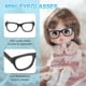thumbnail image 3 of Uxcell 2 Pcs Gafas de muñeca mini, Gafas de plástico en miniatura de 1.1" para muñecas, Negro/Rojo, 3 of 6