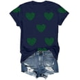 thumbnail image 6 of GEWSEY Women's St Patrick's Day T-Shirt Lucky Irish Shamrock Paddy's Day Graphic Tees Tops (Navy, L), 6 of 8
