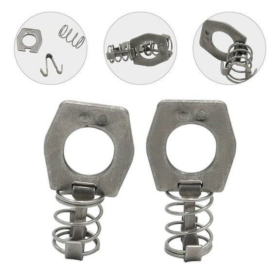 WHAMVOX  2 Pcs Door Latches Parts Camper Hot Water Heater RV Lock Buckle