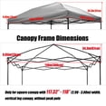 thumbnail image 2 of Cubierta de Repuesto para Toldo NINAT 3x3 m para Carpa Plegable, 2 of 7