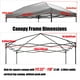 thumbnail image 2 of Cubierta de Repuesto para Toldo NINAT 3x3 m para Carpa Plegable, 2 of 7