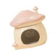 thumbnail image 5 of Casita de cerámica para hámster, cama con escondite para hámster, nido para hámster con forma de seta, pequeño animal Rosa, 5 of 9