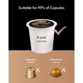 thumbnail image 4 of Máquina de café en cápsulas 3 en 1: cafetera de una sola porción para cápsulas de café, café molido y té suelto, tamaños de preparación de 6 a 10 oz, tanque extraíble de 50 oz, 1150 W (rojo), 4 of 5
