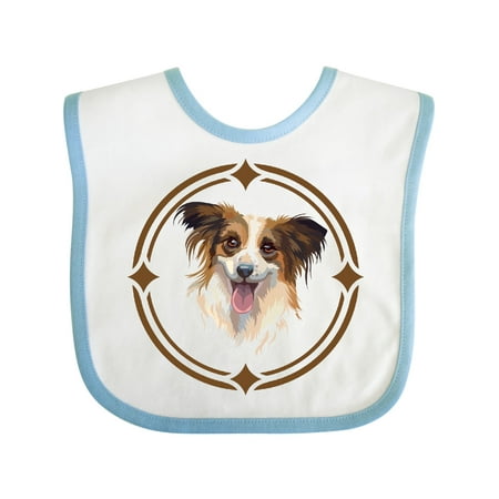 

Inktastic Papillon Dog Art Gift Gift Baby Boy or Baby Girl Bib